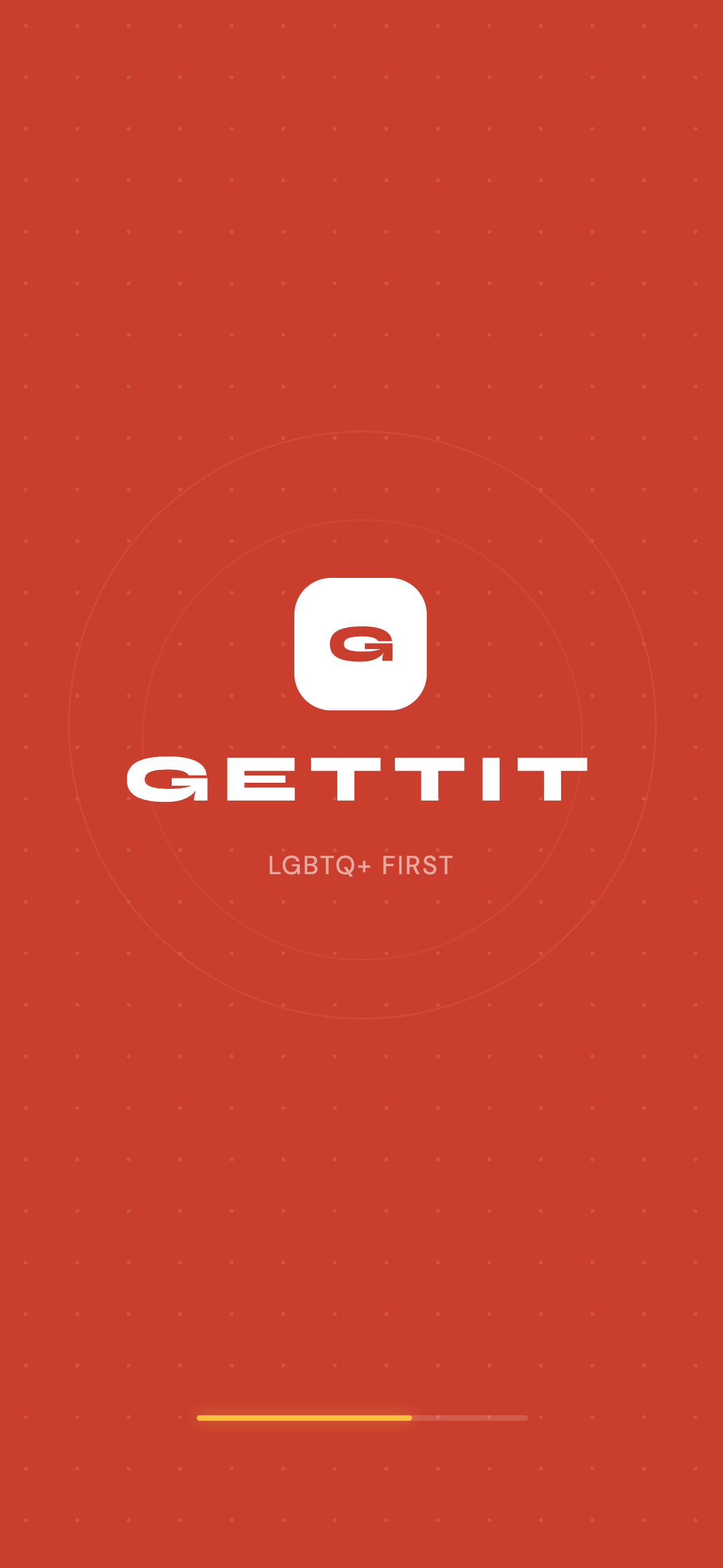Gettit app welcome screen — step 1: verify your identity
